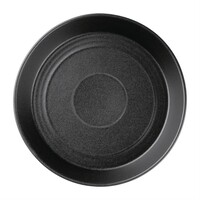 Cavolo black flat round bowl | 220mm | (box 4)