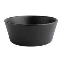 Olympia Cavolo black flat round bowl | 143mm | (box 6)