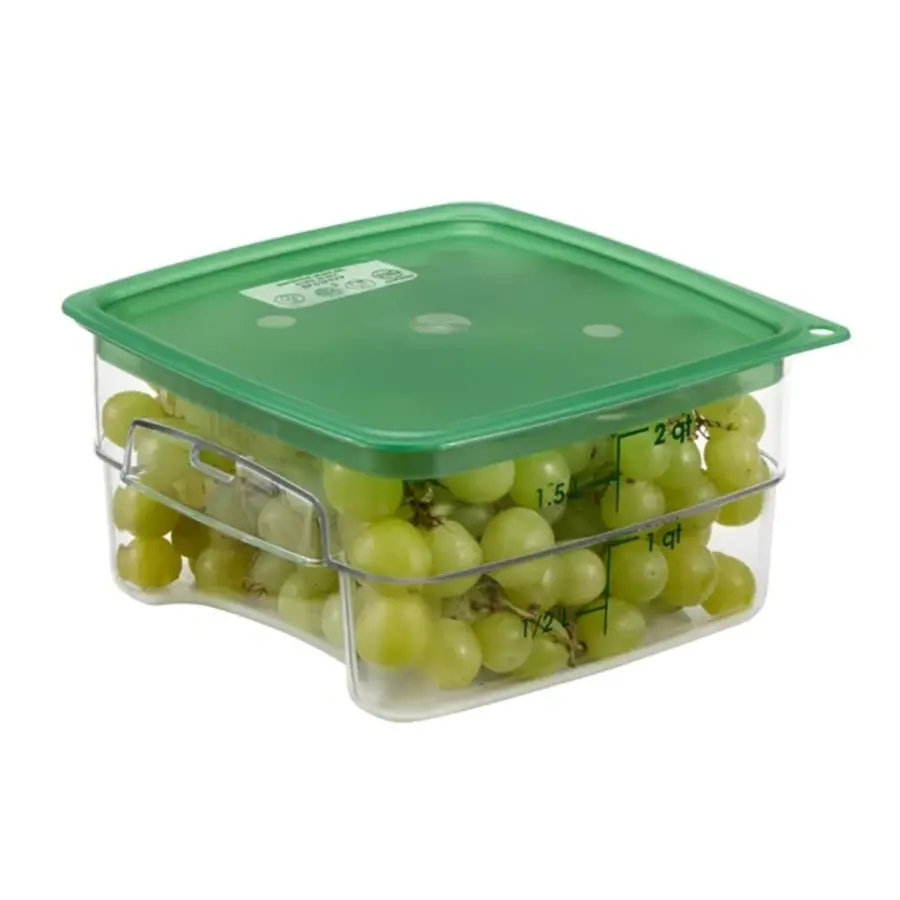 FreshPro Camsquare food storage box | 1.9L | Polycarbonate | 10(h) x 18.5(w) x 18.5(d)cm