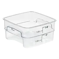 Boîte de conservation alimentaire FreshPro Camsquare | 1,9 L | Polycarbonate | 10(h) x 18,5(l) x 18,5(p)cm