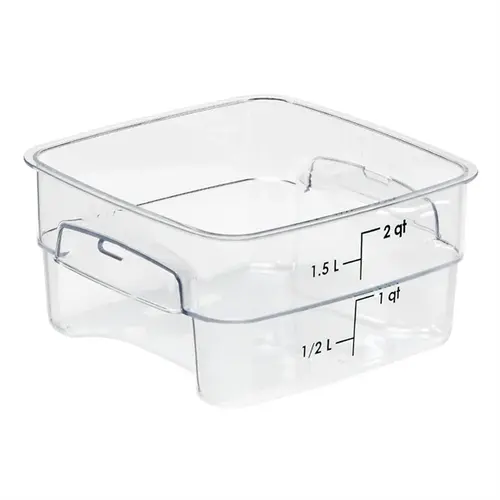  Cambro Boîte de conservation alimentaire FreshPro Camsquare | 1,9 L | Polycarbonate | 10(h) x 18,5(l) x 18,5(p)cm 