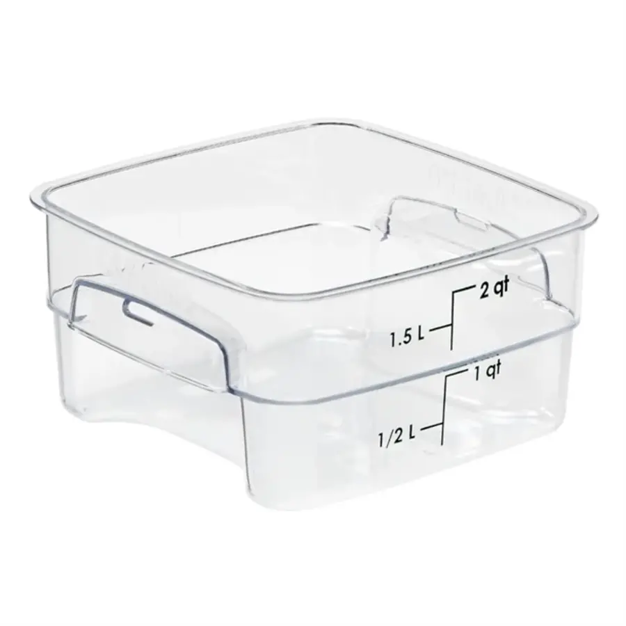 FreshPro Camsquare food storage box | 1.9L | Polycarbonate | 10(h) x 18.5(w) x 18.5(d)cm