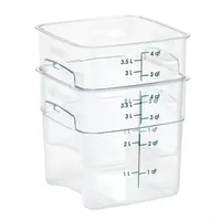 Boîte de conservation alimentaire FreshPro Camsquare | 3,8 L | Polycarbonate | 18,7 (h) x 18,5 (l) x 18,5 (p) cm
