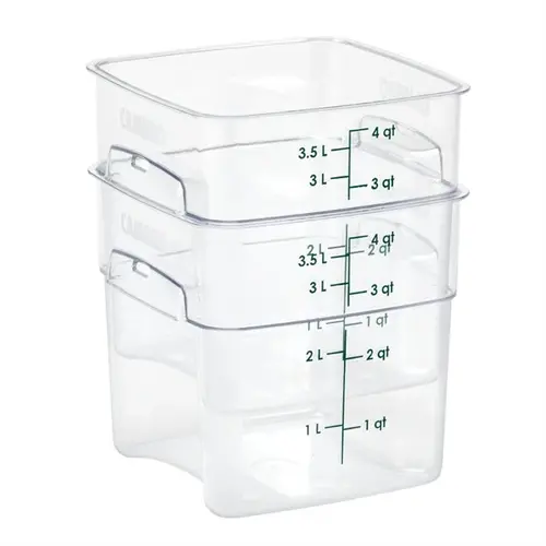  Cambro FreshPro Camsquare Frischhaltedose | 3,8 l | Polycarbonat | 18,7 (H) x 18,5 (B) x 18,5 (T) cm 