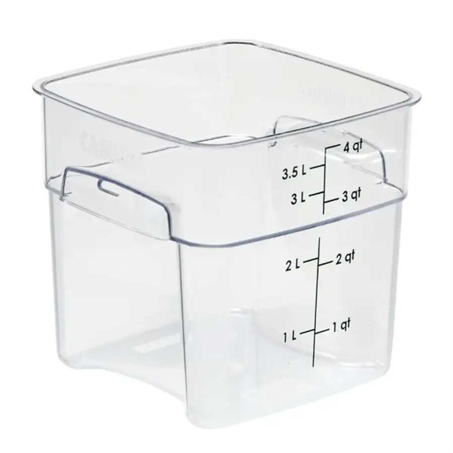 FreshPro Camsquare food storage container | 3.8L | Polycarbonate | 18.7(h) x 18.5(w) x 18.5(d)cm