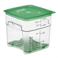 Boîte de conservation alimentaire FreshPro Camsquare | 3,8 L | Polycarbonate | 18,7 (h) x 18,5 (l) x 18,5 (p) cm