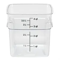 Boîte de conservation alimentaire FreshPro Camsquare | 3,8 L | Polycarbonate | 18,7 (h) x 18,5 (l) x 18,5 (p) cm