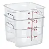 Cambro Boîte de conservation alimentaire FreshPro Camsquare | 5,7 L | Polycarbonate | 18,5 (h) x 21,5 (l) x 21,5 (p) cm