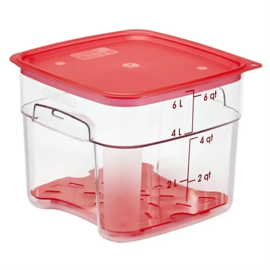 FreshPro Camsquare food storage container | 5.7L | Polycarbonate | 18.5(h) x 21.5(w) x 21.5(d)cm