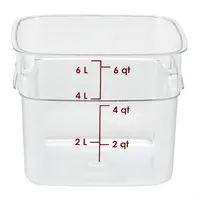 Boîte de conservation alimentaire FreshPro Camsquare | 5,7 L | Polycarbonate | 18,5 (h) x 21,5 (l) x 21,5 (p) cm