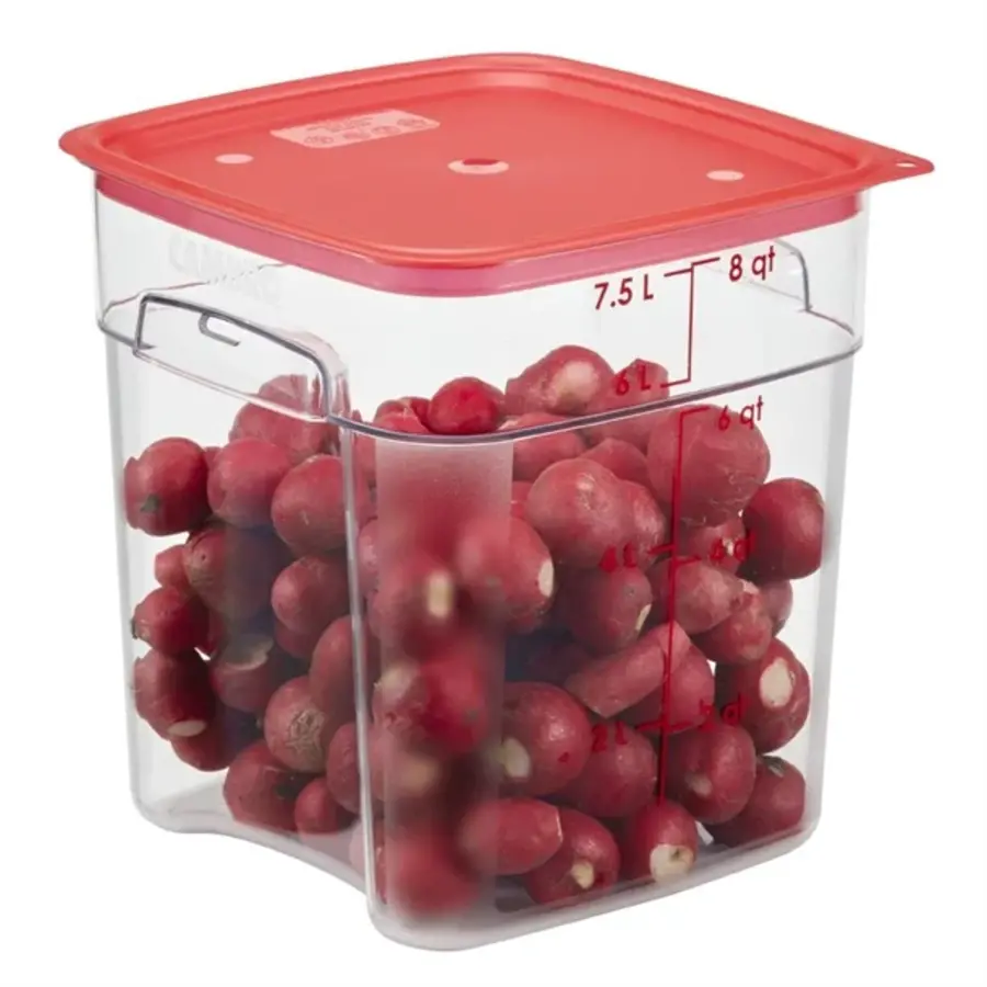 FreshPro Camsquare voedselvoorraadpot | 7,6L | Polycarbonaat | 23(h) x 21,5(b) x 21,5(d)cm