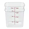 Cambro  FreshPro Camsquare food storage jar | 7.6L | Polycarbonate | 23(h) x 21.5(w) x 21.5(d)cm