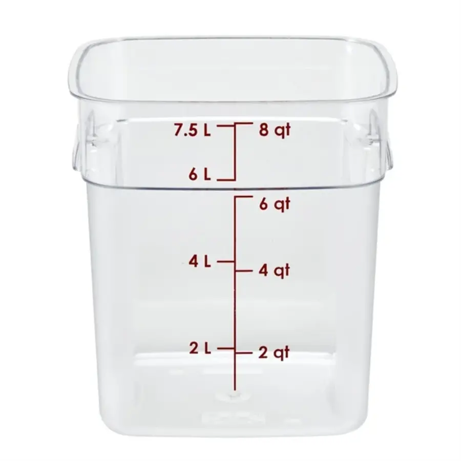 Bocal de conservation alimentaire FreshPro Camsquare | 7,6 L | Polycarbonate | 23(h) x 21,5(l) x 21,5(p)cm