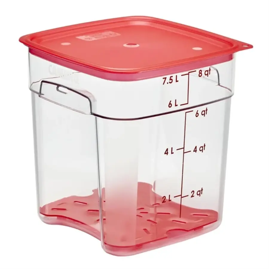 FreshPro Camsquare food storage jar | 7.6L | Polycarbonate | 23(h) x 21.5(w) x 21.5(d)cm