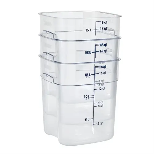  Cambro FreshPro Camsquare vershouddoos | 17,2L | Polycarbonaat | 32(h) x 25,6(b) x 31(d)cm 