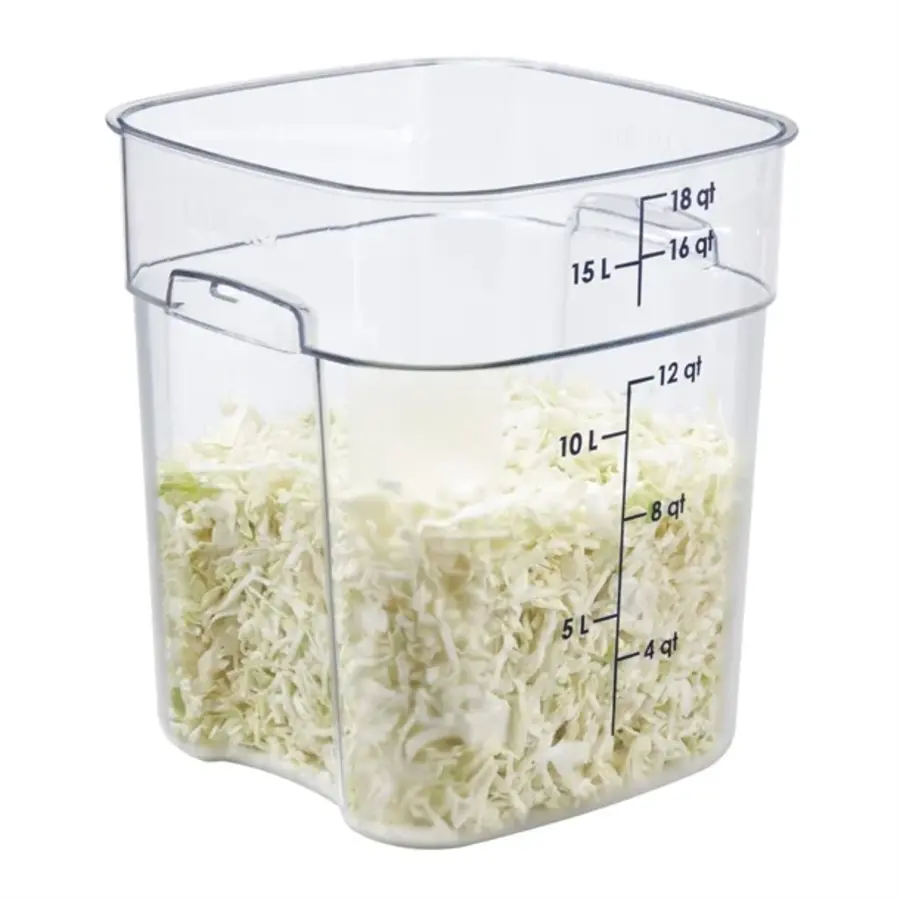 FreshPro Camsquare Frischhaltedose | 17,2 l | Polycarbonat | 32 (H) x 25,6 (B) x 31 (T) cm