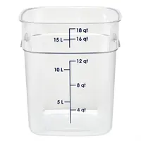 Boîte de conservation alimentaire FreshPro Camsquare | 17,2 L | Polycarbonate | 32(h) x 25,6(l) x 31(p)cm