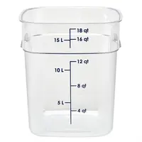 FreshPro Camsquare food storage box | 17.2L | Polycarbonate | 32(h) x 25.6(w) x 31(d)cm