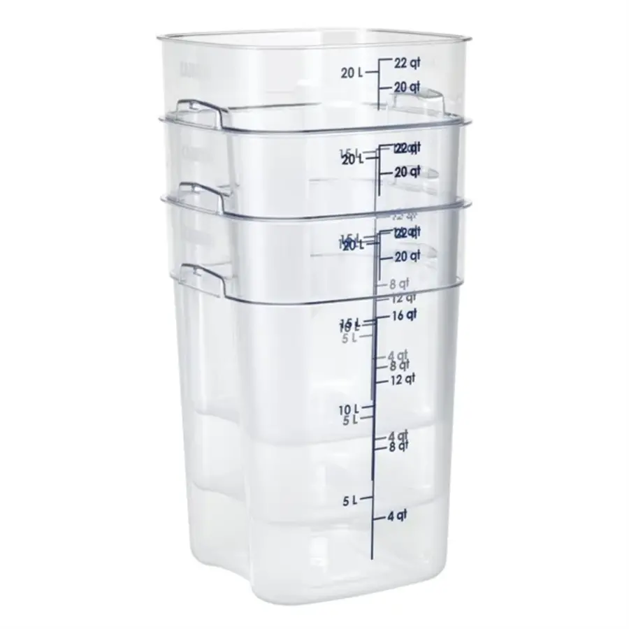 FreshPro Camsquare Frischhaltedose | 20,8 l | Polycarbonat | 40 (H) x 25,6 (B) x 31 (T) cm