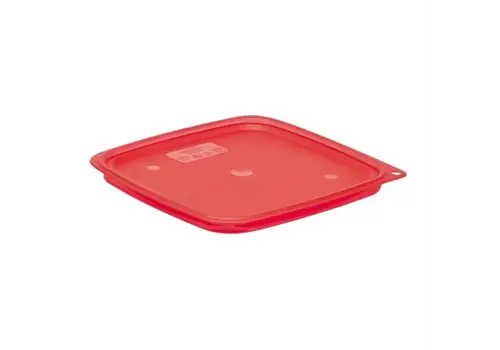  Cambro Couvercle transparent FreshPro | Rouge | Polypropylène | 22 x 22 cm 