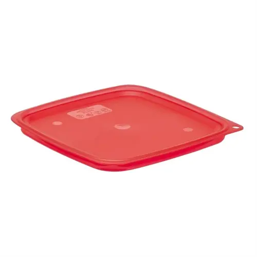  Cambro FreshPro doorzichtig deksel | Rood | Polypropyleen |22x 22 cm 