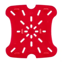 Égouttoir rouge Cambro FreshPro | Polycarbonate | 19,5 x 19,5 cm