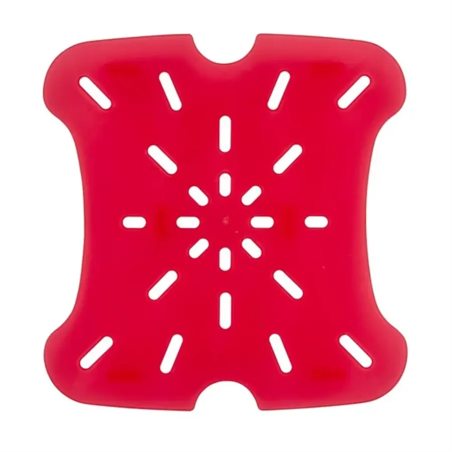 Égouttoir rouge Cambro FreshPro | Polycarbonate | 19,5 x 19,5 cm