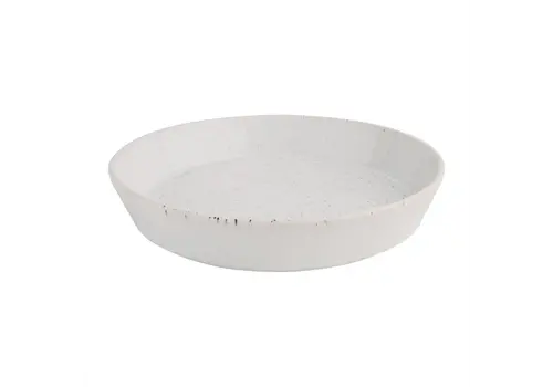  Olympia Olympia Cavolo White Speckled Flat Round Bowl | 220mm | (box 4) 