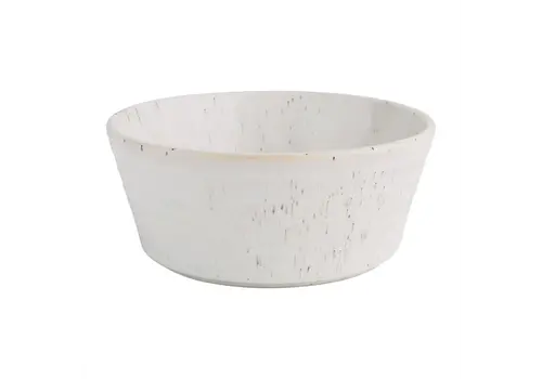  Olympia Olympia Cavolo white speckled flat round bowl | 143mm | (box 6) 