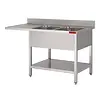 Gastro-M Gastro-M Sink with base and underlay 1600x 700x850 mm | 2 trays on the right 400x500x250