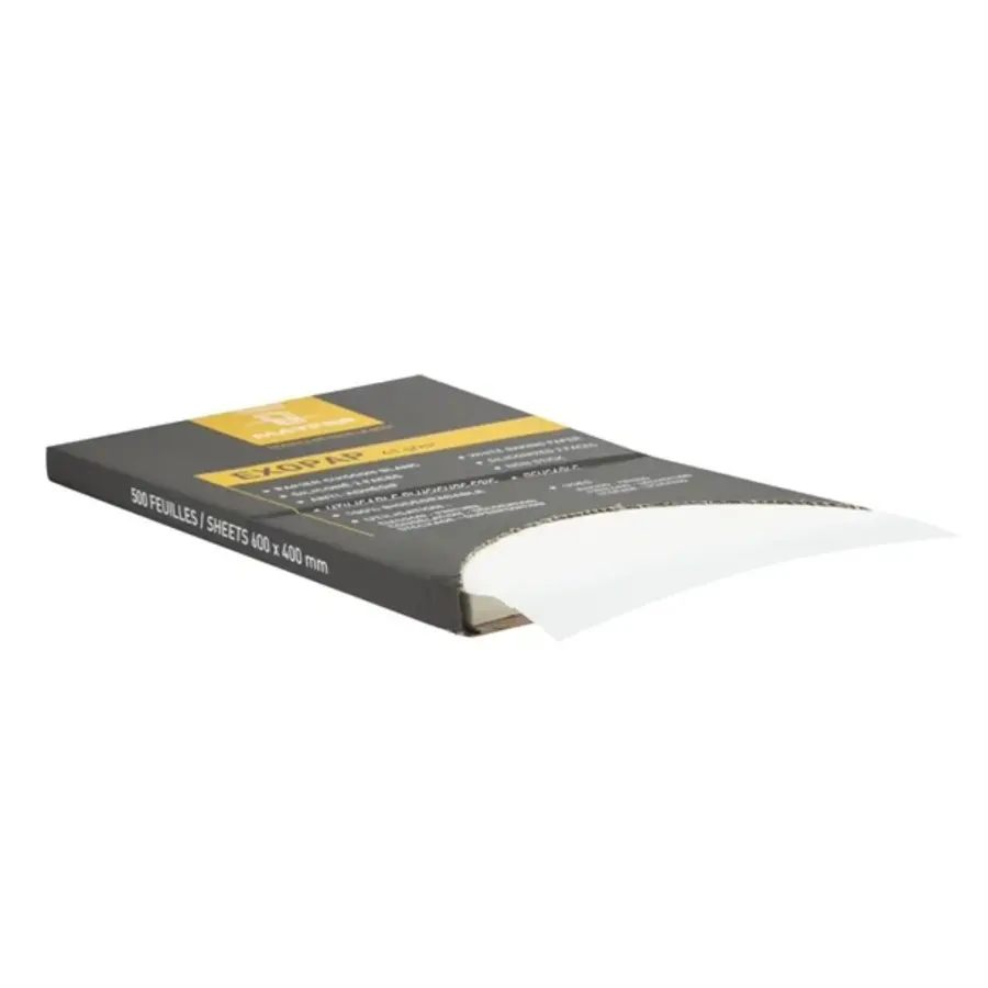Papier cuisson Matfer Bourgeat Exopap | 600 x 400 mm | (500 pièces)