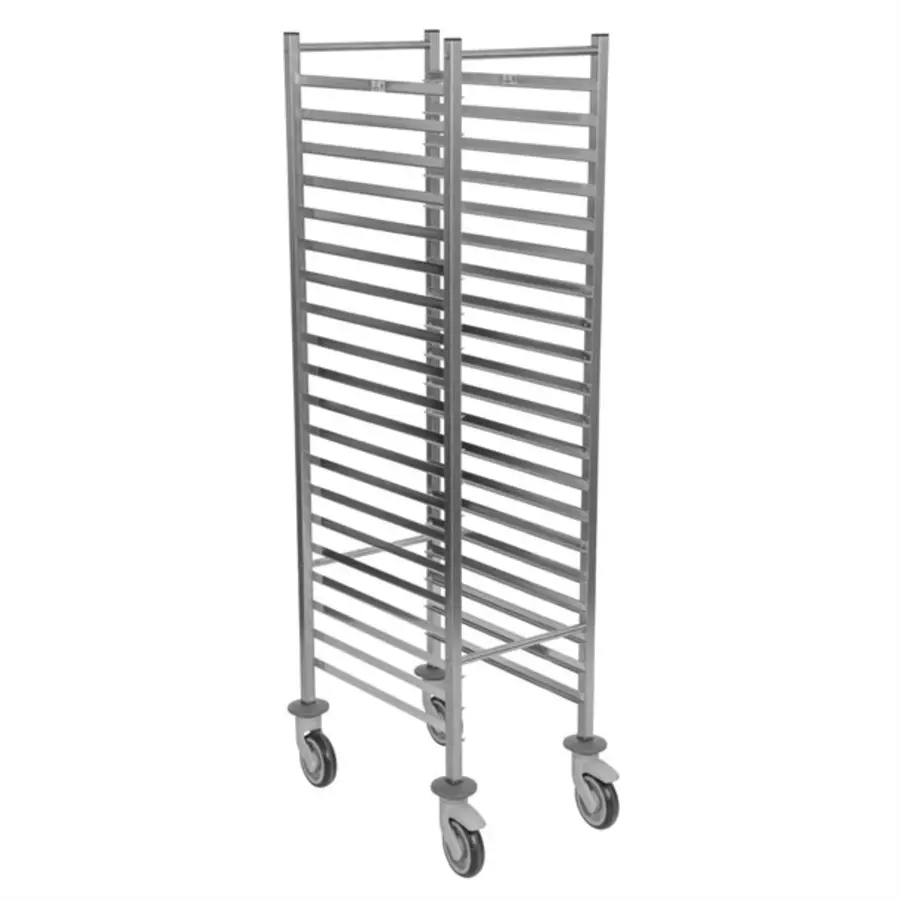 Matfer Bourgeat | Chariot d'emballage plat Gastronorm à 20 niveaux | 1/1GN