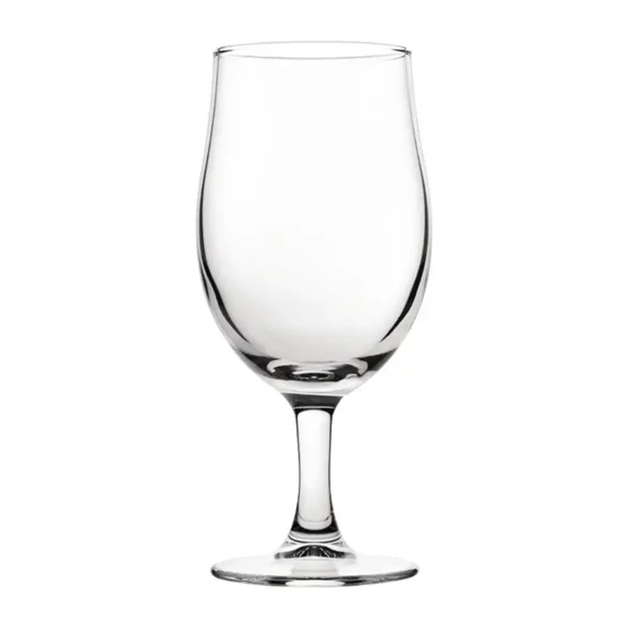 Nucleated beer glasses, tempered glass | 280ml with CE marking | (12 pieces)
