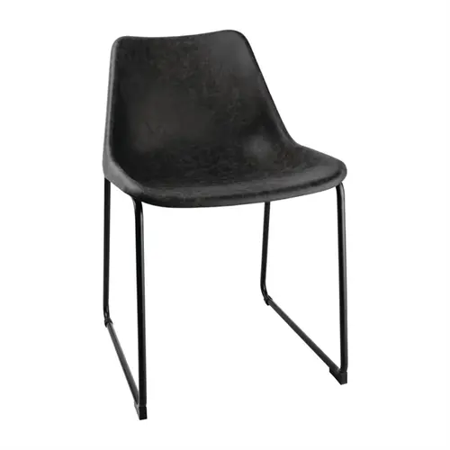  Bolero Chaises d'appoint Rodeo | noir | (2 pièces) 