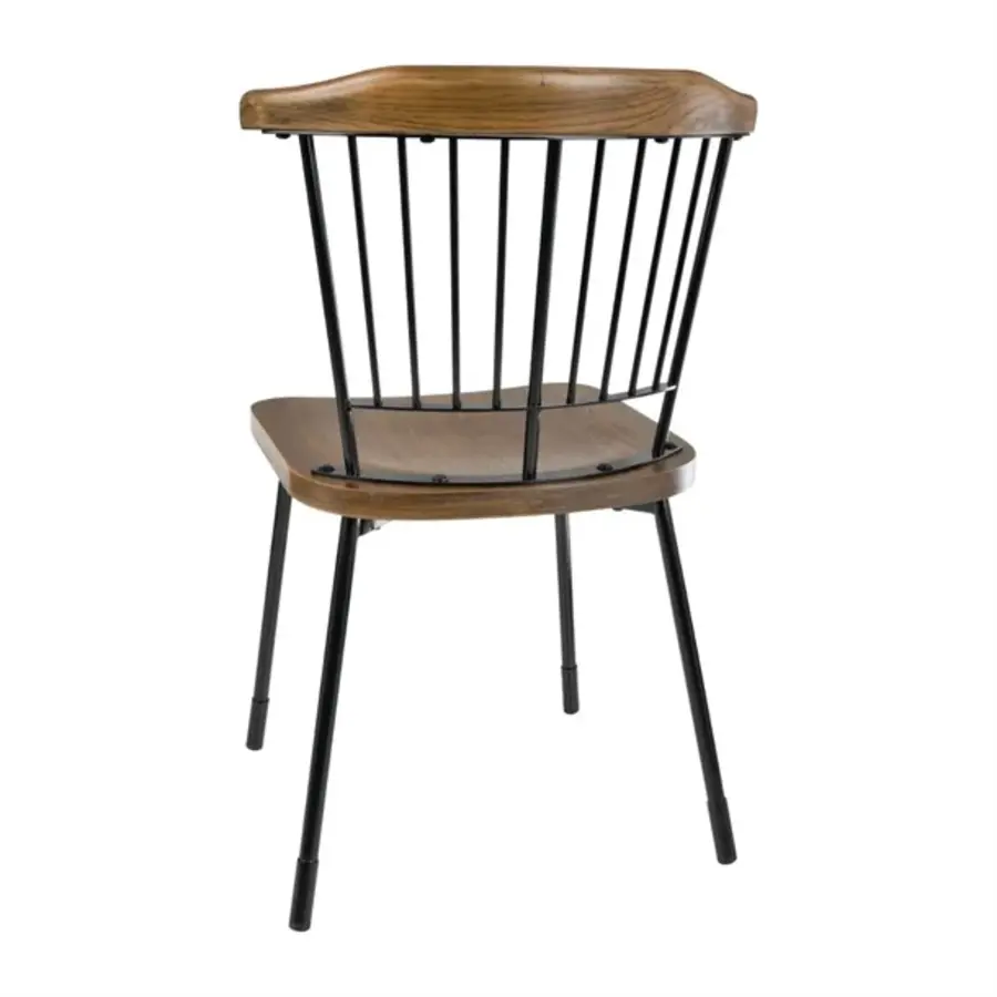 Chaises d'appoint scandinaves | noir | (paquet de 2)