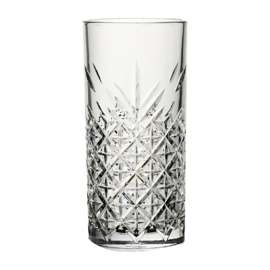Zeitlose Vintage Longdrinkgläser | 370 ml | (12er-Packung)