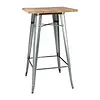 Bolero Table de bar bistrot | Acier galvanisé