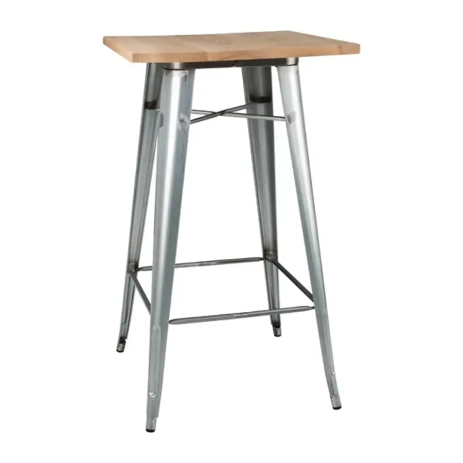 Table de bar bistrot | Acier galvanisé