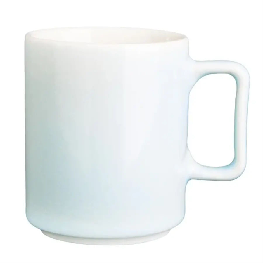 Fondant mugs aqua blue | 6 pieces | 340ml | Porcelain