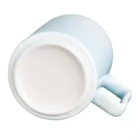 Fondant mugs aqua blue | 6 pieces | 340ml | Porcelain