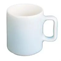 Fondant mugs aqua blue | 6 pieces | 85ml | Porcelain