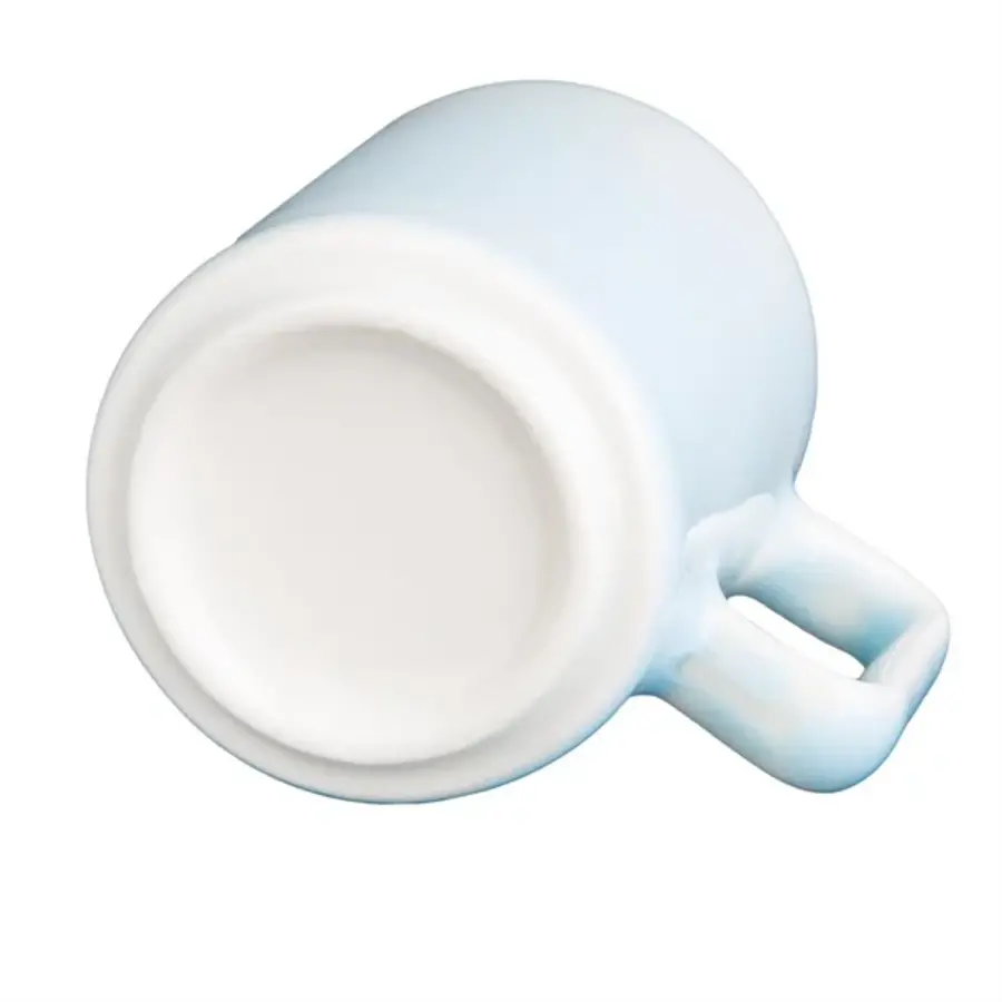 Fondant mokken aqua blauw  | 6 stuks | 85ml | Porselein