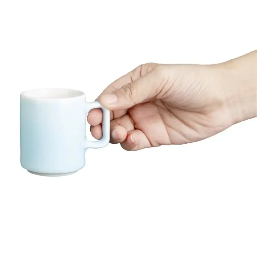 Tasses à fondant bleu aqua | 6 pièces | 85 ml | Porcelaine