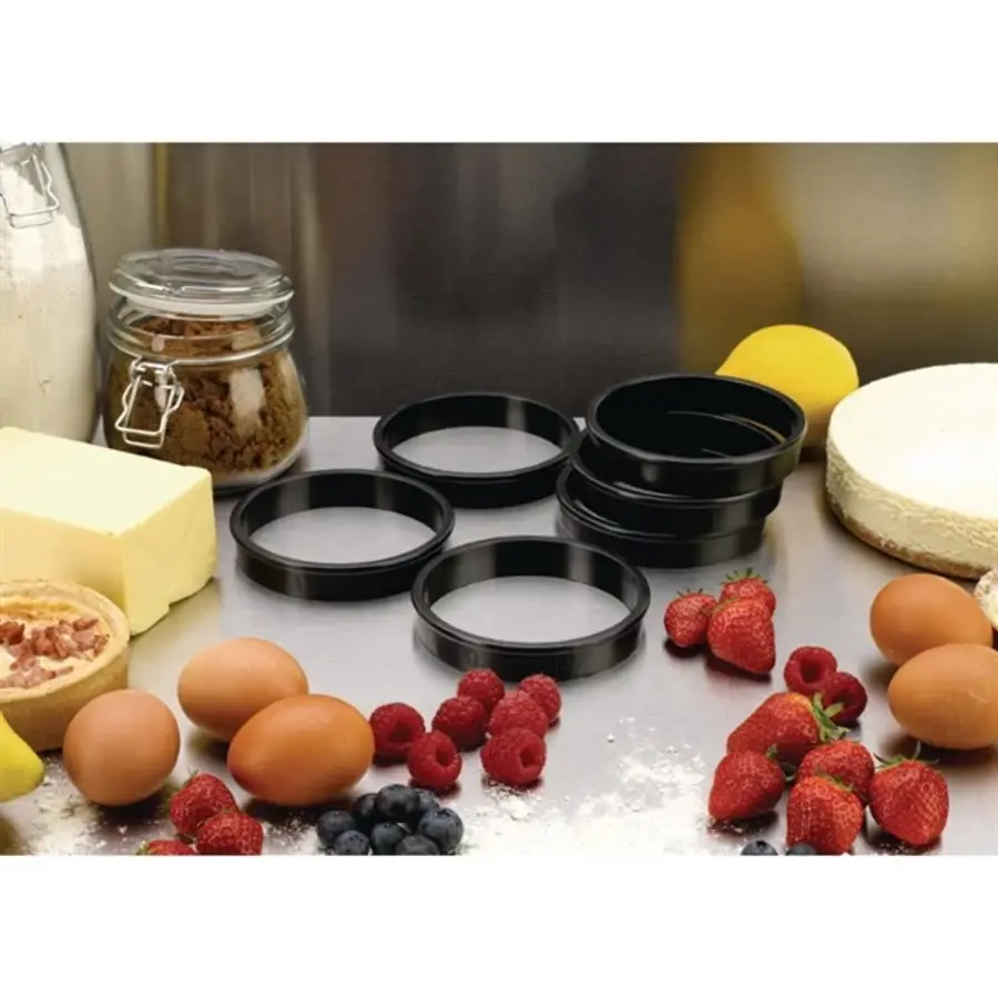 Cercles à gâteaux Matfer Bourgeat Exoglass | 10(Ø)cm | (6 pièces)