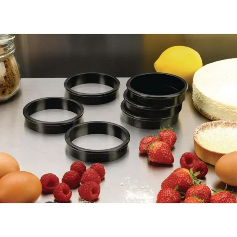 Matfer Bourgeat Exoglass Tortenringe | 80(Ø)mm | (6 Stück)