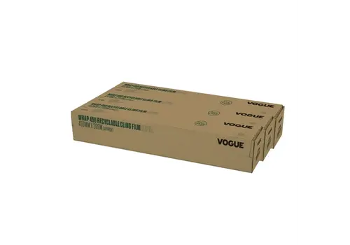  Vogue Recharge de film alimentaire écologique Wrap450 | PVC | Paquet de 3 