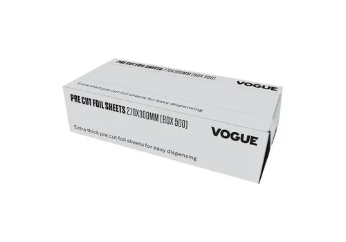  Vogue Feuilles d'aluminium | 27x30cm | 500 pièces | alliage d'aluminium 