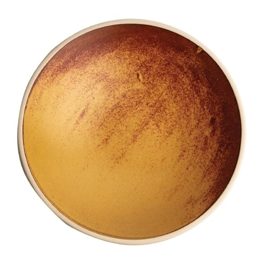 plat creux en toile sienne rouille | 200 mm | (paquet de 6)