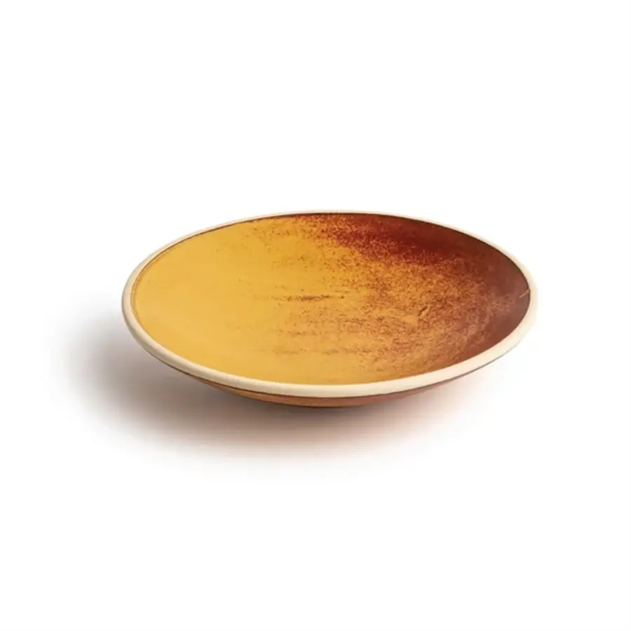plat creux en toile sienne rouille | 200 mm | (paquet de 6)