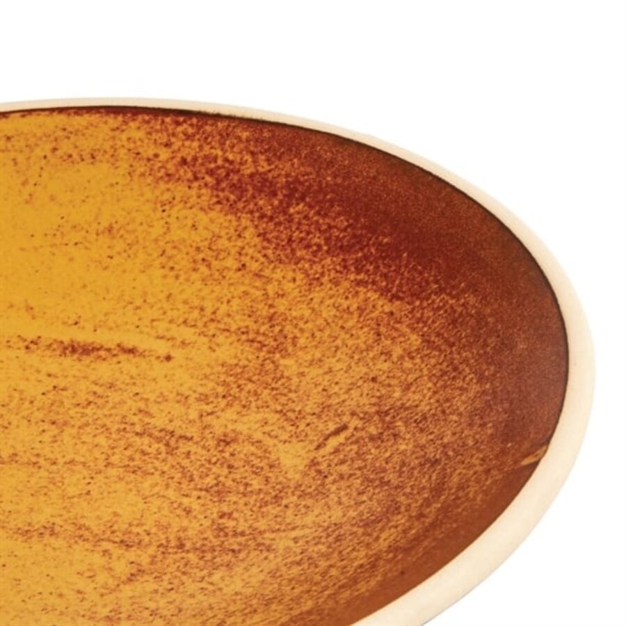 plat creux en toile sienne rouille | 200 mm | (paquet de 6)